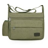 INF Platnena torba z več žepi Green, (21538919) | Shoptok.si