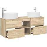  Set namještaja za kupaonicu 3 kom. Hrast sonoma Smeđa 49,5 x 44,5 x 65,5 cm | shoptok.hr