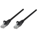 345040 RJ45 mrežni kabel, Patch kabel cat 5e U/UTP 20.00 m crna 1 St.