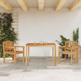  3-dijelni vrtni blagovaonski set od masivne tikovine Smeđa | shoptok.hr