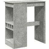 vidaXL Barski stol s držačima boja betona 90x47,5x103,5 cm drveni | shoptok.hr