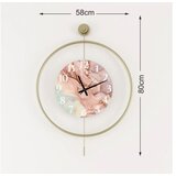 WALLXPERT dekorativni metalni zidni sat mclock 00116 zlatna boja | ePonuda.com