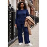 Trendyol Ženski komplet Tbbaw26Cp00010, Tamnoplavi Cene