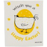 OWOSCHFETZN Spužvasta krpa "Happy Easter Henne Berta" - Narančasta | shoptok.hr