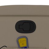  Masažni naslonjač od umjetne kože boja cappuccina | shoptok.hr