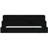 vidaXL visoka greda črna 80x80x27 cm trdna borovina | Shoptok.si