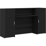  Recepcijski stol crni hrast 180x50x103 5 cm konstruiranog drva | shoptok.hr
