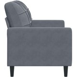 vidaXL Dvosed temno siv 120 cm žamet | Shoptok.si