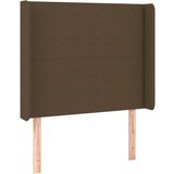  Box spring postelja z vzmetnico LED temno rjava 80x200 cm blago, (20930368) | Shoptok.si