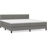 The Living Store Box spring postelja z vzmetnico temno siva 200x200 cm blago - Box Spring Postelja, (21520117) | Shoptok.si