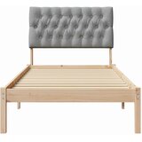  Krevetni okvir s tapiciranim uzglavljem Smeđa 75 x 190 cm | shoptok.hr