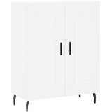  Visoka komoda bijela 69,5x34x180 cm konstruirano drvo Slike