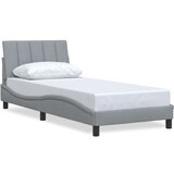 vidaXL Okvir za krevet bez madraca svjetlosivi 90x190 cm od tkanine | shoptok.hr