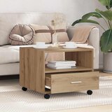  Kava Stol Umjetnički hrast 55 x 55 x 45cm Konstruirano drvo | shoptok.hr