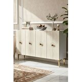 Hanah home komoda Enlem 120, 120 cm, bela / travertin | Eponuda.com