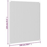 vidaXL magnetni komarnik za okna bel 100x120 cm steklena vlakna | Shoptok.si