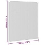 vidaXL Magnetski prozorski zaslon protiv insekata bijeli 100x120 cm | shoptok.hr