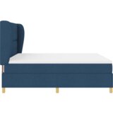 Plavi Modra Box Spring Postelja z Matracem 180x200 cm Tkanina, (22051390) | Shoptok.si