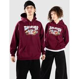Thrasher Blood Bath Pulover s kapuco maroon Cene