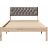  Okvir kreveta Smeđa i taupe 100 x 200 cm Masivna borovina | shoptok.hr