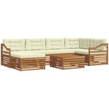  Set vanjskih sofa 7 kom. Prirodna i krem | shoptok.hr