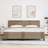  Krevet s opruga kutije s madracem Boja cappuccina 200 x 200 cm Cijene