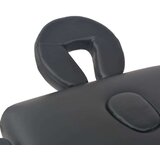 vidaXL Set sklopivog dvodijelnog masažnog stola 10 cm i stolca crni | shoptok.hr