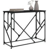  Konzolni stol crni 100 x 40 x 80 cm od konstruiranog drva | shoptok.hr
