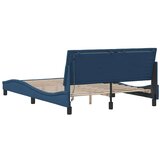  Posteljni okvir brez vzmetnice moder 140x200 cm tkanina | Shoptok.si