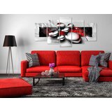 Slika - Shiny Stones (5 Parts) Wide Red 100x50 | shoptok.hr