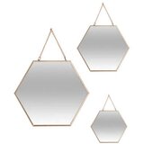Atmosphera Ogledalo zlatno x3 29,5x0,5x26cm | Eponuda.ba