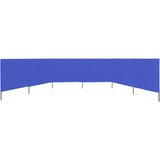  6-panelni vetrobran tkanina 800x160 cm sinje moder, (20692977) | Shoptok.si