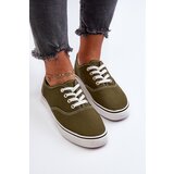Boto Women's Classic Dark Green Canvas Sneakers Olvali | shoptok.hr