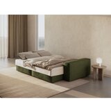 Micadoni Temno zelena raztegljiva sedežna garnitura iz tkanine bouclé 247 cm Jodie – Home | Shoptok.si