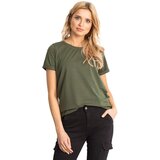 BASIC Feel Good T-shirt-RV-TS-4838.18P-khaki | Shoptok.si