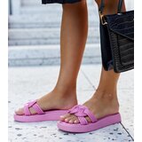 Gemre Dark pink rubber slides Ferrei | Shoptok.si