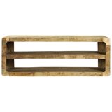 TV ormar s policom Smeđa 100 x 32 x 36 cm Čvrsto drvo manga | shoptok.hr