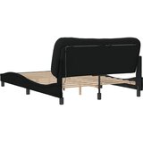  Okvir kreveta s LED-om bez madraca Hvar crni 140x200 cm od tkanine | shoptok.hr