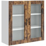  Zidni stakleni ormarić Dimljeni hrast 80 x 31 x 80 cm | shoptok.hr