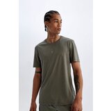 Defacto fit Slim Fit Crew Neck Printed Sports Short Sleeve T-Shirt Cene