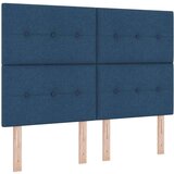 Box Spring postelja z vzmetnico v modri barvi, 140x200 cm, tekstil, (22051541) | Shoptok.si