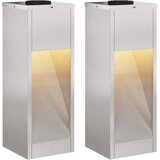  Solarna LED svjetiljka za stazu 2 pcs Srebrno Nehrđajući čelik | Eponuda.com