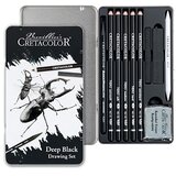  Umjetnički kpl za crtanje i skiciranje Deep Black Set Cretacolor 10 kom u