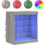  Komoda s LED svjetlima boja sivog hrasta 60,5x37x67 cm | shoptok.hr