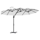 vidaXL Vrtni nadstrešak s zaključavanjem Pijesak 372 x 198 x 253 cm | shoptok.hr