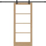 vidaXL drsna vrata s kompletnim setom 86x198.5 cm Trden bor | Shoptok.si