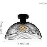 Eglo 43303 - plafonsko svetlo pompeya 1xE27/60W/230V | Eponuda.com