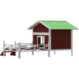  Kućica za pse boja kave 159 x 120 x 88,5 cm od masivne borovine | shoptok.hr