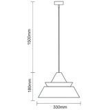  Drveni luster na sajli 1xE27/60W/230V prečnik 33 cm masivan/hrast/orah/kaučukovac | Eponuda.com