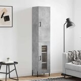  Visoka komoda siva betona 34 5x34x180 cm od konstruiranog drva | shoptok.hr